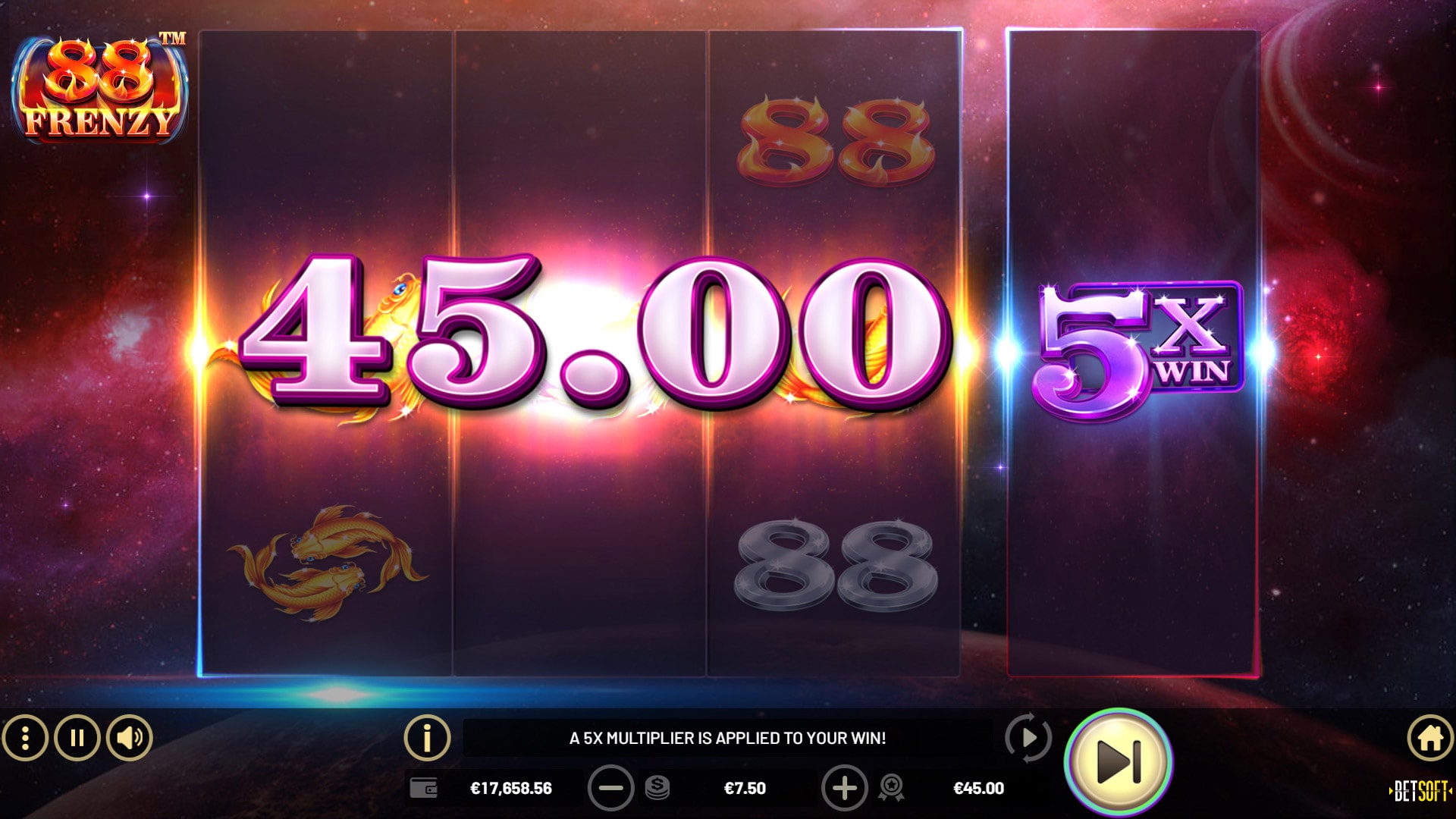 BetSoft 88 Frenzy Screenshot