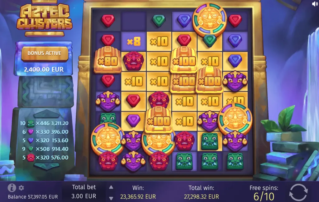 BG Aztec Clusters Screenshot