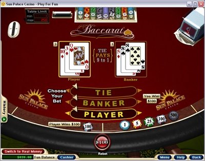 WG Baccarat Screenshot